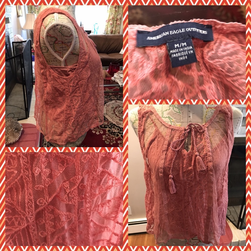 COPY - BNWOT American Eagle Lace Top w/ Matching Tank